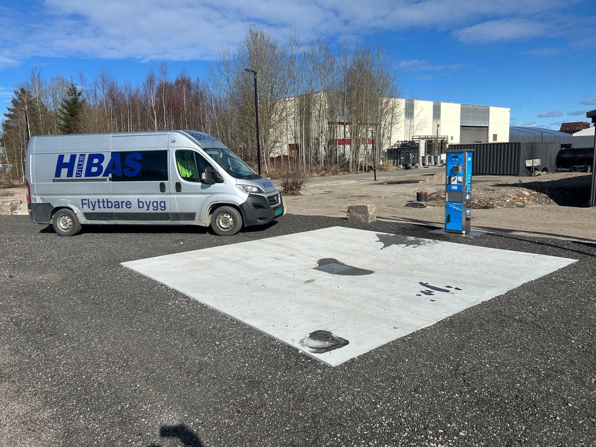 HIBAS bobil tømmestasjon med robust konstruksjon for daglig bruk