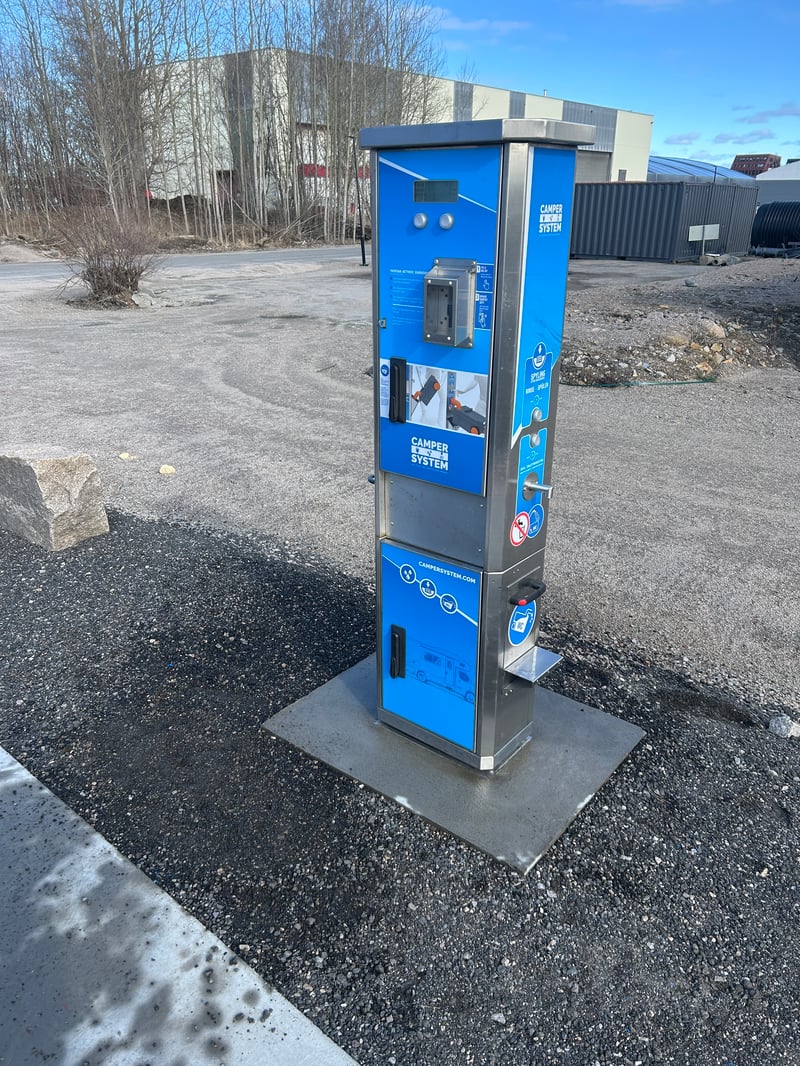 Camper Empty System – ny bobil tømmestasjon levert av HIBAS
